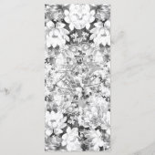 ウェディングパーティシルバーフローラエレガントディナーメニュー メニュー (裏面)