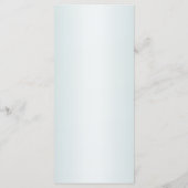 ウェディングパーティターコイズホワイトフラワーゴールデン葉ズ メニュー (裏面)