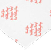 ウェディングパーティテーブルコーラルタイポグラフィ テーブルクロス (アングル)