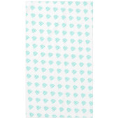 ウェディングパーティテーブルターコイズタイポグラフィ テーブルクロス (正面)