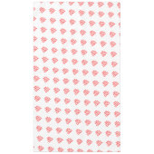 ウェディングパーティテーブルレッドタイポグラフィ テーブルクロス (正面)