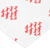 ウェディングパーティテーブルレッドタイポグラフィ テーブルクロス (アングル)