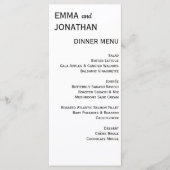 ウェディングパーティディナーメニューカード メニュー (正面)