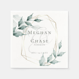 ウェディングパーティナプキンス |グレー表示の玉緑植物園 スタンダードカクテルナプキン