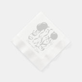 ウェディングパーティナプキンス 縁ありカクテルナプキン (角)