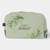 ウェディングパーティパームリーフ任意の色の花嫁 ドップキット (正面)