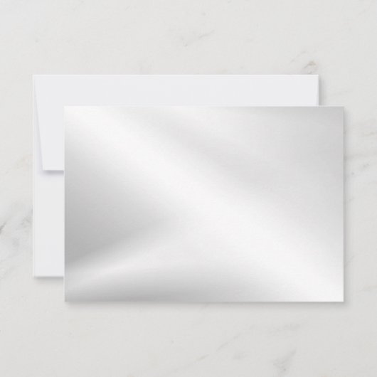 ウェディングパーティピンクピーチイニシャイハート幾何学的 出欠カード (裏面)