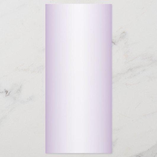 ウェディングパーティピンクフローラバイオレットフレームモダン メニュー (裏面)