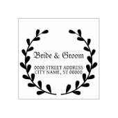 ウェディングパーティフローラエレガント装飾 ラバースタンプ (インプリント)