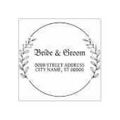 ウェディングパーティフローラエレガント装飾 ラバースタンプ (インプリント)