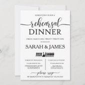 ウェディングパーティリハーサルディナー招待状 招待状 (正面)