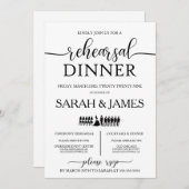ウェディングパーティリハーサルディナー招待状 招待状 (正面/裏面)