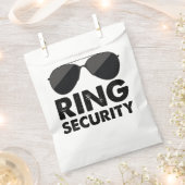 ウェディングパーティリングや輪セキュリティ結婚ズリングや輪 フェイバーバッグ (クリップ留めされた状態)