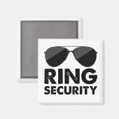 ウェディングパーティリングや輪セキュリティ結婚ズリングや輪 マグネット (正面/裏面)