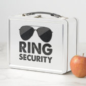 ウェディングパーティリングや輪セキュリティ結婚ズリングや輪 メタルランチボックス (インサイチュ)