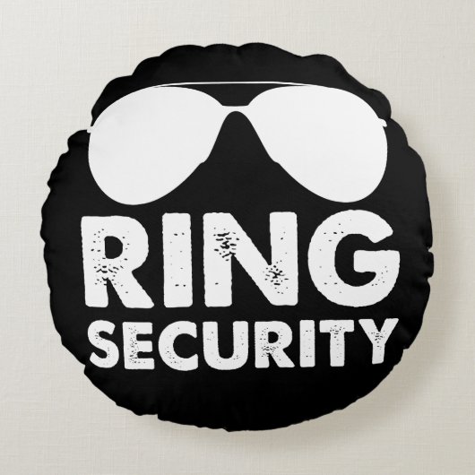 ウェディングパーティリングや輪セキュリティ結婚ズリングや輪 ラウンドクッション (正面)