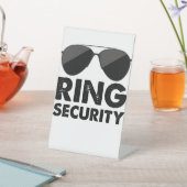 ウェディングパーティリングや輪セキュリティ結婚ズリングや輪 台座サイン (インサイチュ)