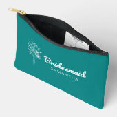 ウェディングパーティーのお嬢さんへ メイクポーチ - 最高の友達(または姉妹)に贈る アクセサリーポーチ (見開き)