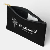 ウェディングパーティーのお嬢さんへ メイクポーチ - 最高の友達(または姉妹)に贈る アクセサリーポーチ (見開き)