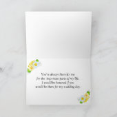 ウェディングパーティーのお願い カード (内部)