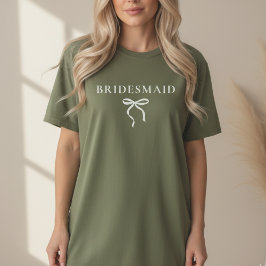 ウェディングパーティーのためのオリジナルブライズメイドシャツ - 結婚式の贈り物 Tシャツ