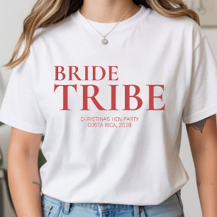 ウェディングパーティーのための特別な贈り物 ~花嫁とその仲間たちのためのカスタムシャツ~ Tシャツ