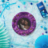 ウェディングパーティーのための美しい牡丹プレート ペーパープレート (パーティー)