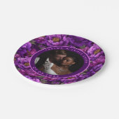 ウェディングパーティーのための美しい牡丹プレート ペーパープレート (アングル)