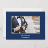 ウェディングパーティーのカスタムフォト　海岸のポスト結婚式招待状 招待状 (裏面)