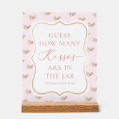 ウェディングパーティーのゲストがキスの数を当てよう! アクリルサイン