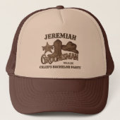 ウェディングパーティーの仲間 カウボーイ ウエスタン バチェラーパーティー キャップ (正面)