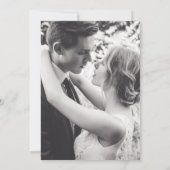 ウェディングパーティーの後にハッピーエバーアフターターコイズパーム セーブザデート (裏面)