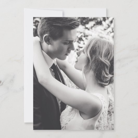 ウェディングパーティーの後にハッピーエバーアフター パーム セーブザデート (裏面)