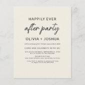 ウェディングパーティーの後に幸せにQRコード披露宴 チラシ (正面)