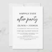 ウェディングパーティーの後の楽しい披露宴 招待状 (正面)