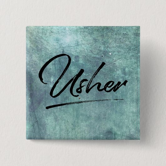 ウェディングパーティーアッシャー 缶バッジ (正面)