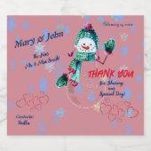 ウェディングパーティーイベント リキュールボトルラベル (シングルラベル)