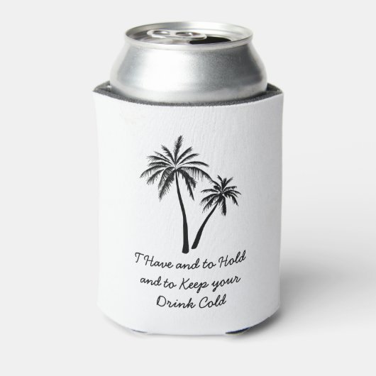 ウェディングパーティーウィピオンパームツリービーチガールズウィークエンド 缶クーラー (缶裏面)