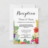 ウェディングパーティーカード アロハ ルアウ トロピカル 招待状 (正面)