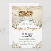 ウェディングパーティーカード。 シーズンカード (正面/裏面)