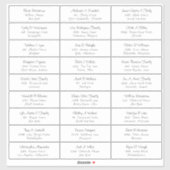 ウェディングパーティーゲスト住所 シールステッカー シール (シート)