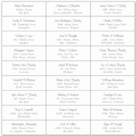 ウェディングパーティーゲスト住所 シールステッカー シール