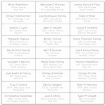 ウェディングパーティーゲスト住所 シールステッカー