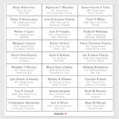 ウェディングパーティーゲスト住所 シールステッカー シール (シート)