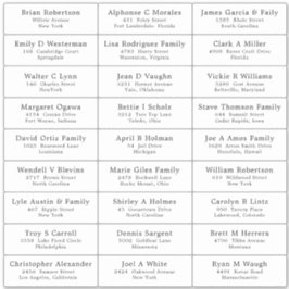 ウェディングパーティーゲスト住所 シールステッカー シール