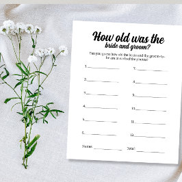 ウェディングパーティーゲーム彼らが推測していた写真 チラシ