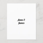 ウェディングパーティーゲーム彼らが推測していた写真 チラシ (裏面)