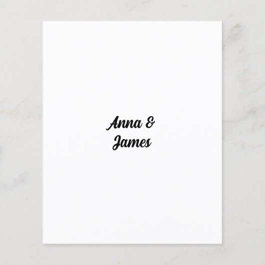 ウェディングパーティーゲーム彼らが推測していた写真 チラシ (裏面)