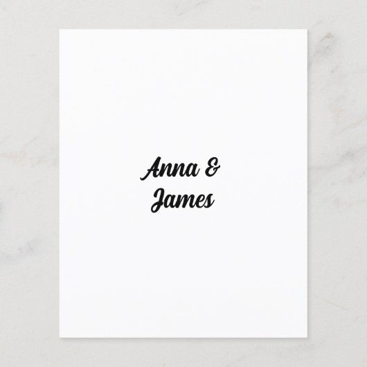 ウェディングパーティーゲーム彼らが推測していた写真 チラシ (裏面)