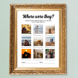 ウェディングパーティーゲーム彼らが推測していた写真 ポスター